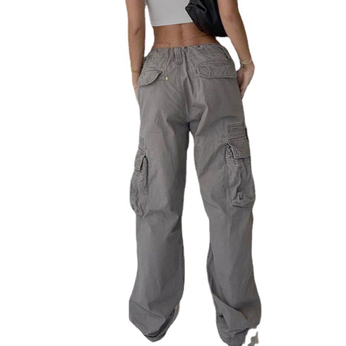 Women's Fashion Low Waist Loose Waist Straight Jeans - ROUTINE FASHION